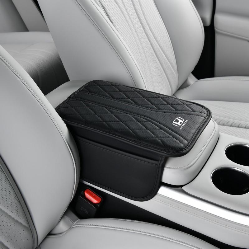 Car Armrest Box Pad With Storage Bag Protector Mat For Honda Mugen TypeR Jazz City Civic Inspire Accord FIT HRV CRV Odyssey JadeYJ4 