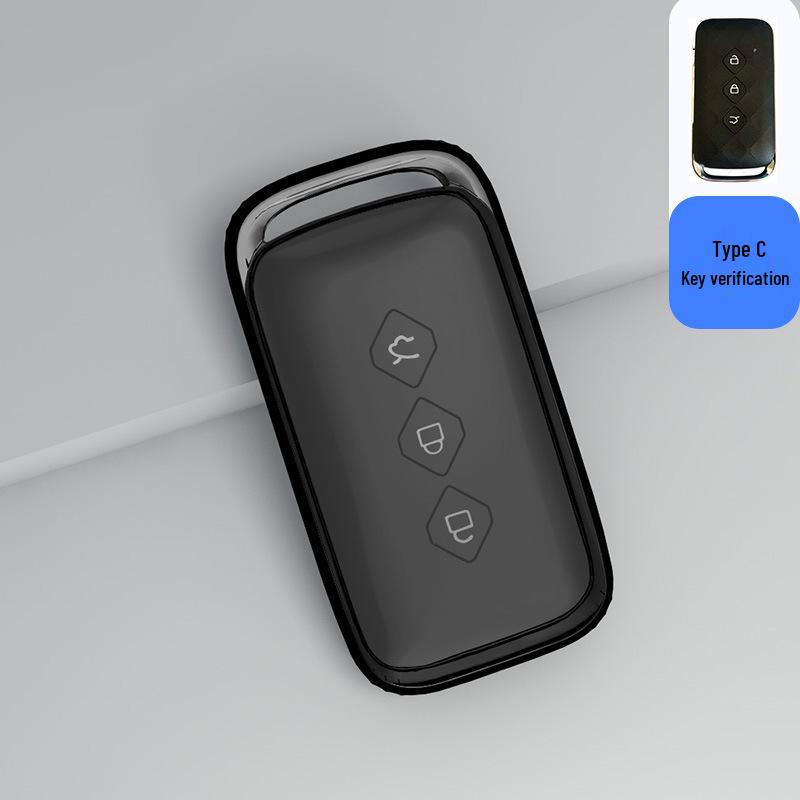 Transparent Full Wrap Key Case for Wuling Hongguang MiniEV/S3/New Hongguang Plus Journey