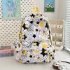 Star Cute Rabbit Carrot Pattern Student Casual Backpack With Pendant Plush