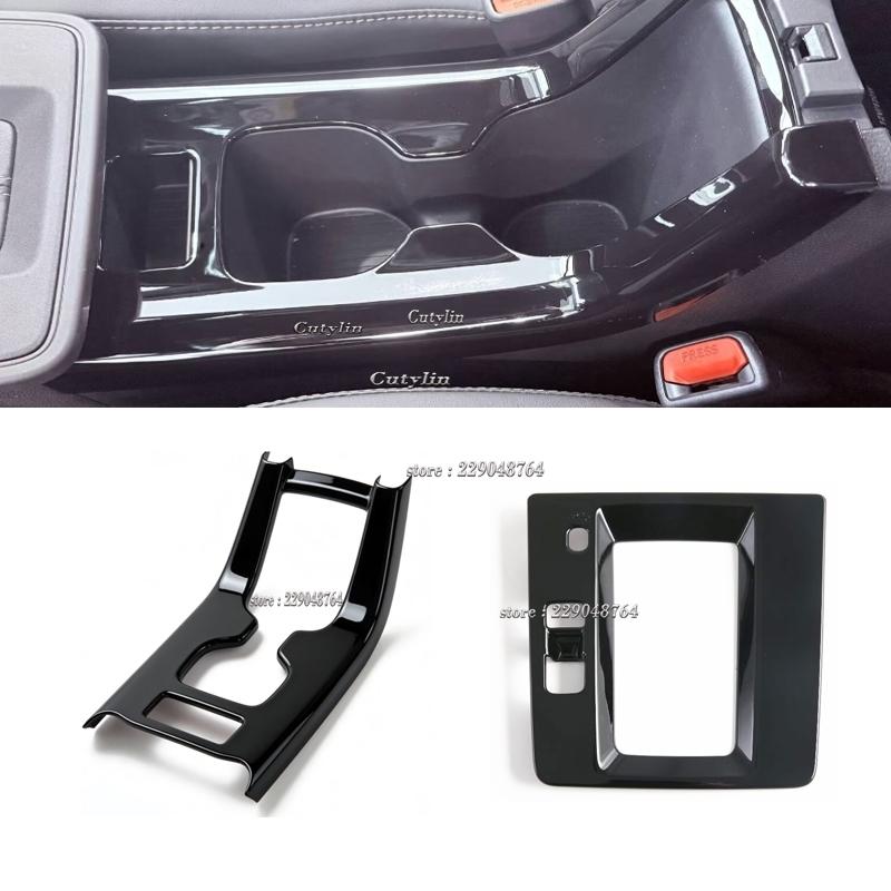 LHD RHD for Toyota Corolla Cross 2025 2026 ABS Black Central Control Gear Front Water Cup Holder Box Cover Trim Accessories