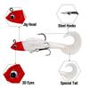 Artificial Plastic Bait Swimbait Fishing Hook Tackle Soft Swimbait Curl Tail Fish Baits Fishing Jig Lures Easy to Use