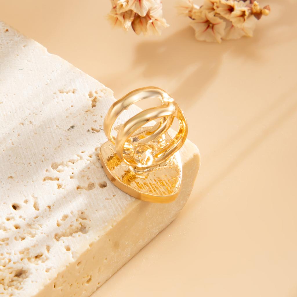 Fresh Fruit Strawberry Ear Bone Clip Earrings Simple Irregular Metal Oil Drip Earrings Female