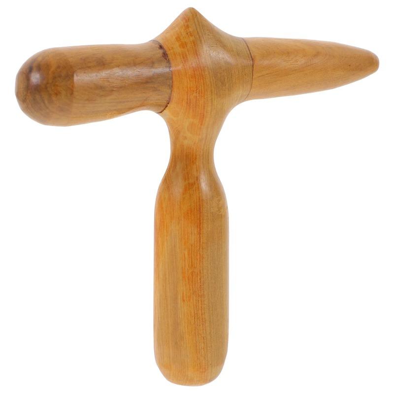 Ein Holzfußmassagestab, Muskelentspannungs-Massagegerät, ergonomischer Fuß-Akupressur-Massager