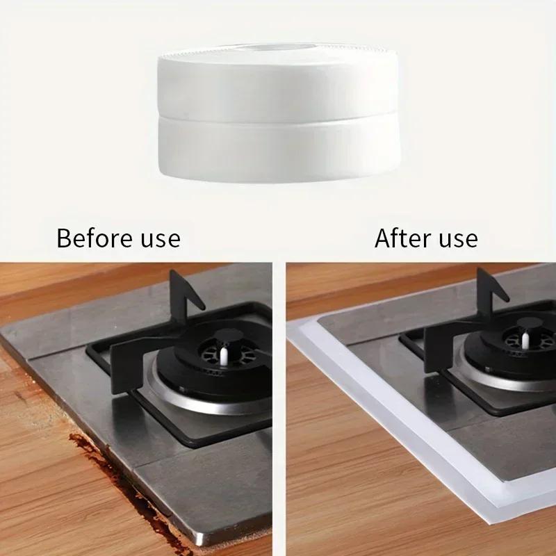 PVC Wasserdichtes Dichtband Badezimmer Toilette Dichtungsbänder Küchenspüle Arbeitsplatte Schimmelbefallschutz Dichtmittel Selbstklebendes Band
