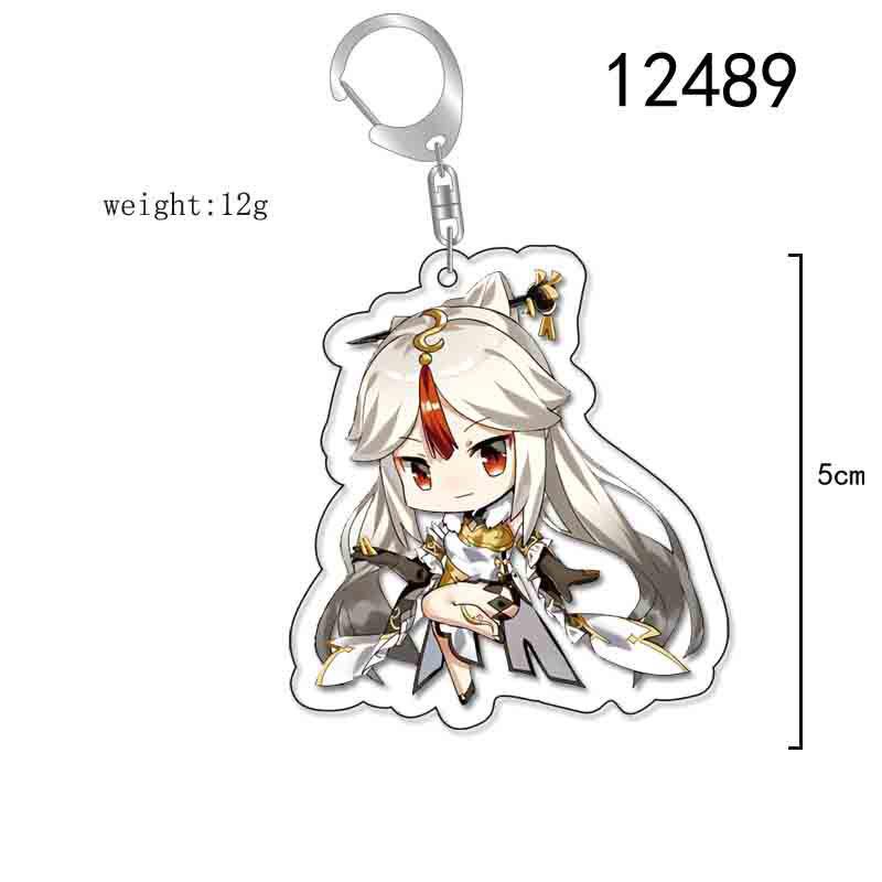 Raiden Shogun & Yae Miko Genshin Impact Acrylic Keychain
