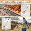 Chicken Poop Scooper,3 in 1 Adjustable Chicken Scooper for Poop (22-45.6inch) Long Handle for Farm Chicken Poop Scooper & Home Kitty Litter