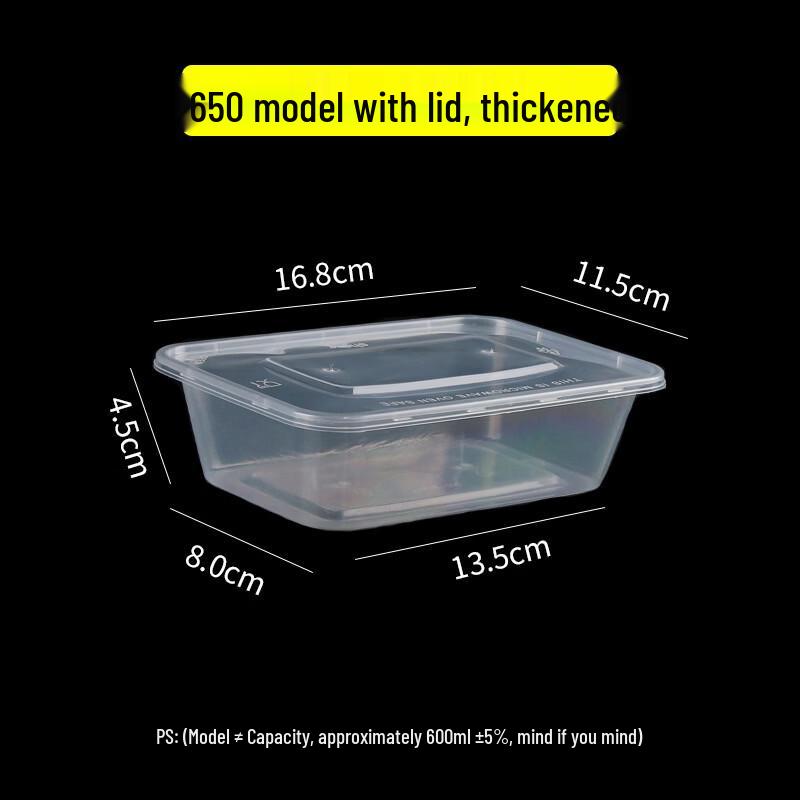 Yuzhou Rectangular Disposable Plastic Food Container