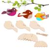 Flying Bird Unfinished Crafts Wood Chip Decorations Suitable For Birthday Wedding Party Desktop Decoration Diy Painting Gifts