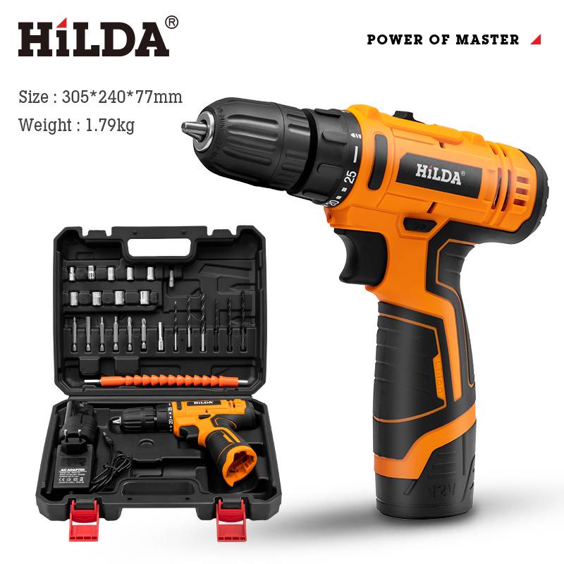 Hilda Lithium Dual Speed Electric Drill & Screwdriver