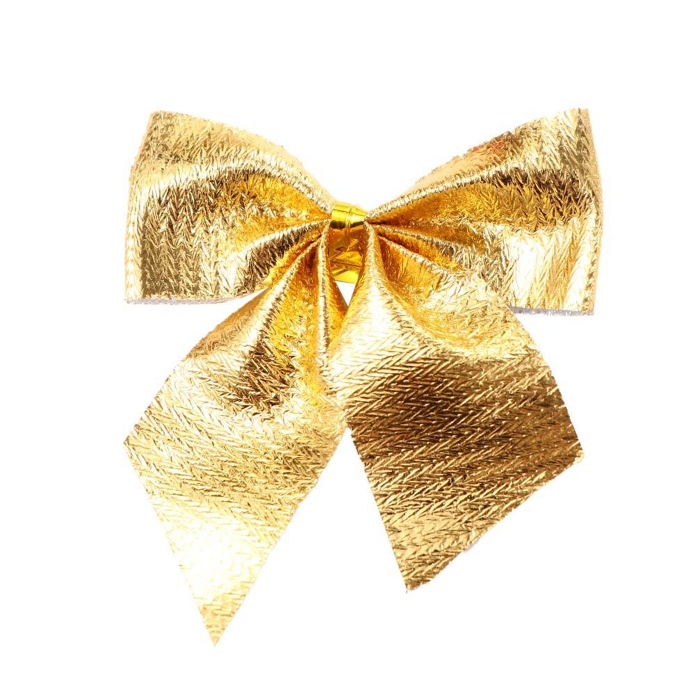 Party for Crafts New Year Xmas Christmas Tree Ornaments Christmas Bows Bowknot Hanging Decorations