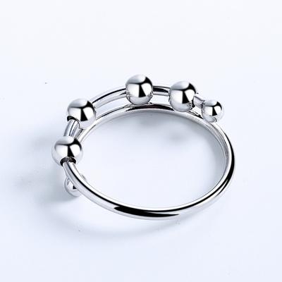 Antistress Anxiety Ring For Men Women Geometric Beaded Bracelet Decompression Accessories Toy