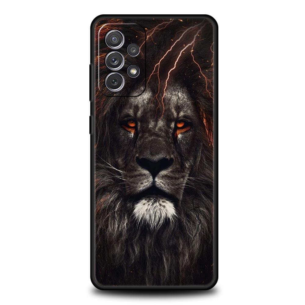 Animal Lion Wolf Tiger Phone Case For Samsung Galaxy A17 A07 A55 A35 A25 A15 A05 A33 5G A31 A23 A21s A13 A41 A73 A53 A51 A71over