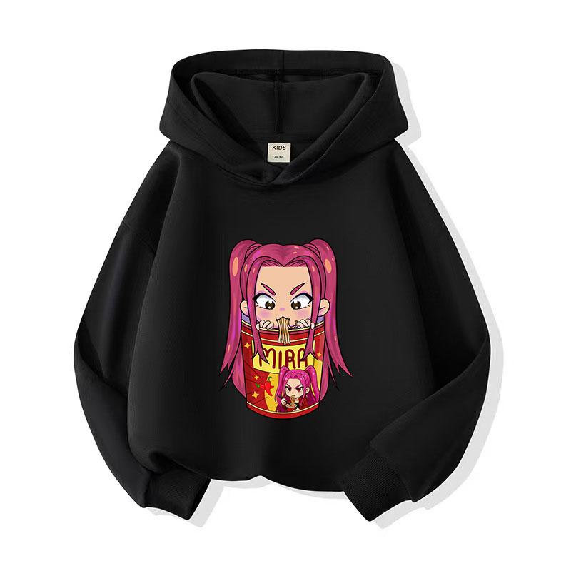 

2025 Команда Ведьмака Новая Детская Мода Уличный Стиль Толстовка Повседневная Универсальная Толстовка для Девочек с Мультяшным Принтом Спортивная Одежда 100