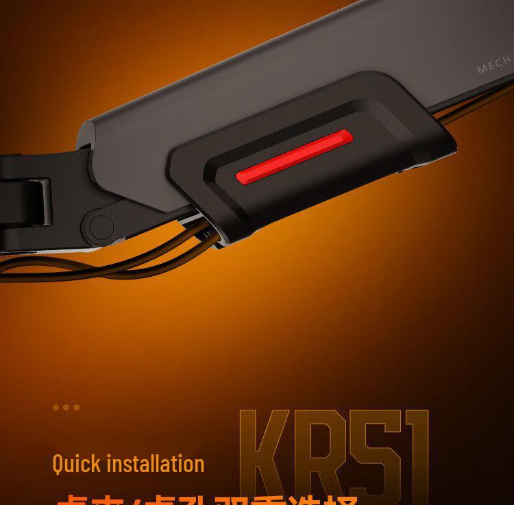 HKC Dual-Bildschirm Monitorständer: Zwei-in-Eins Rotierender Mechanischer Arm mit Bohrerfreiem Heben (KR51)