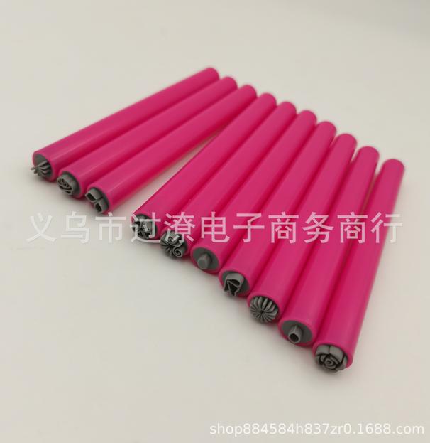 6pcs Nail Art Stamp Pen Set Nail Graffiti French Tip Maker Stencil for Women Girls Home DIY Nail