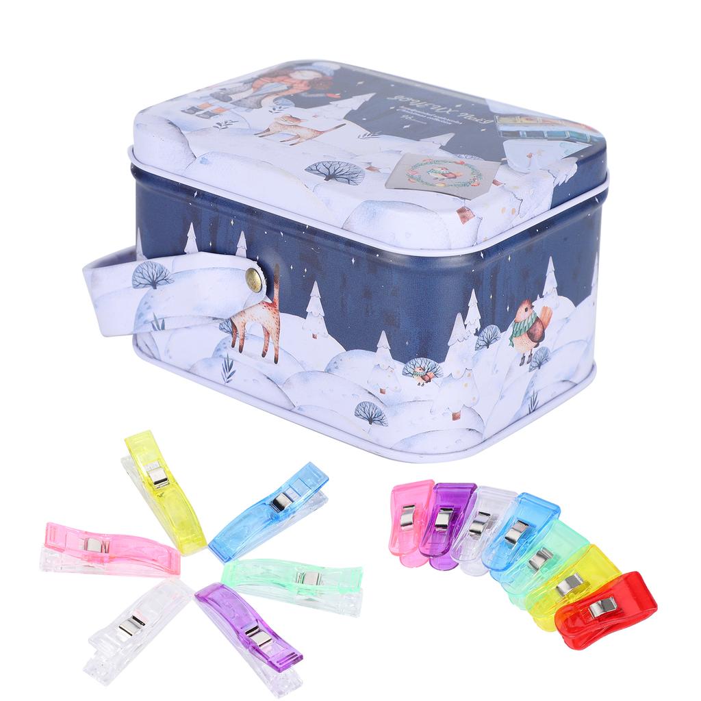 40 Stück Mini Stoffklammer Kunststoff Nähen Bunt Quilten Einfassen Handwerk Klemmen Werkzeug