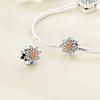 Flowers Series S925 Sterling Silver Sunflowers Tulip Carnation Charms Fit Original  Bracelet  For Women Jewelry Making