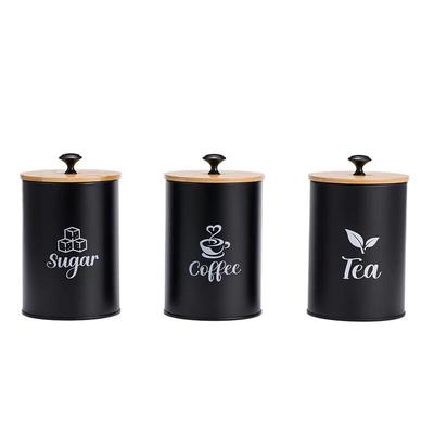 Carbon Steel Kitchen Storage Canister Set