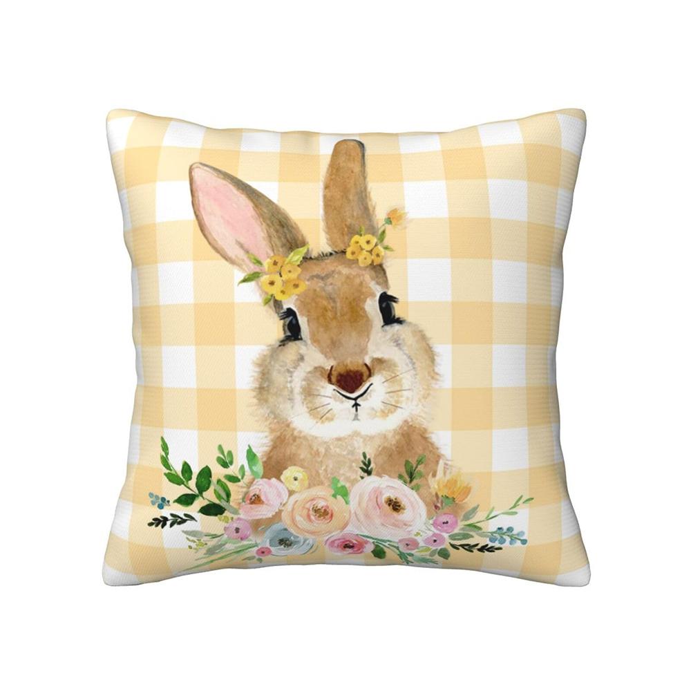 PC Easter Bunny Pillow Covers Collection Decorative sofa cushion cover home decoration D printing