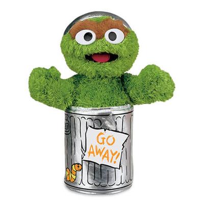 Sesame Street Jucărie moale mică (Oscar Grouch)