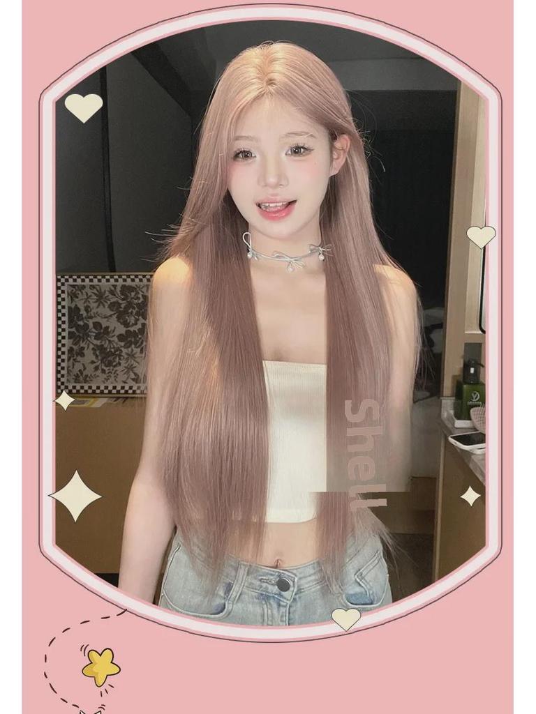 Siyu Wig: Lace Front Long Straight Hair – Natural Full Head Cover