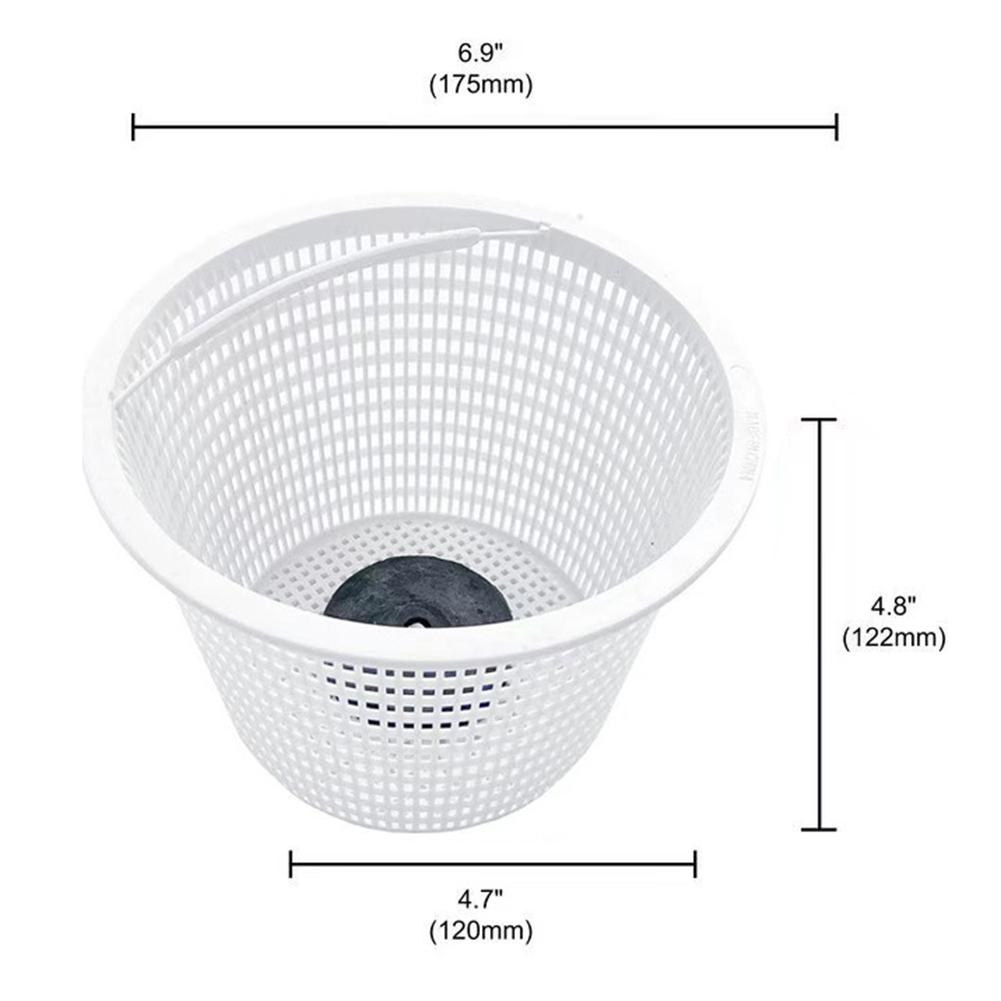 1pc Premium Pool Skimmer Basket Replacement With Weighted Bottom And Lockable Outdoor Hot Tubs Accessories Rubber Cleaning Tools