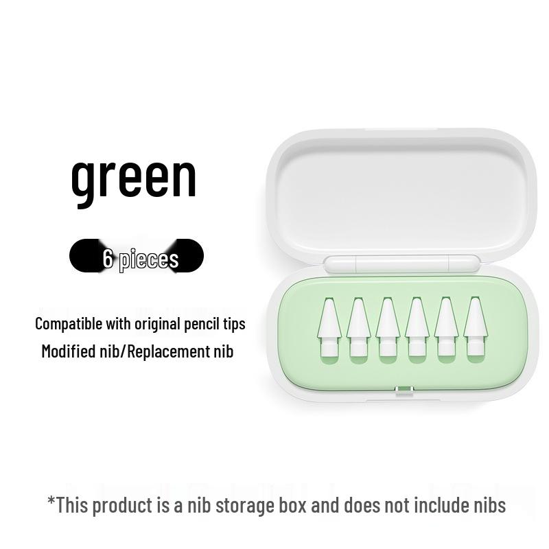 Original Capacitive Pen Nib Replacement & Storage Box for iPad Pencil, Compatible with Apple Pencil.
