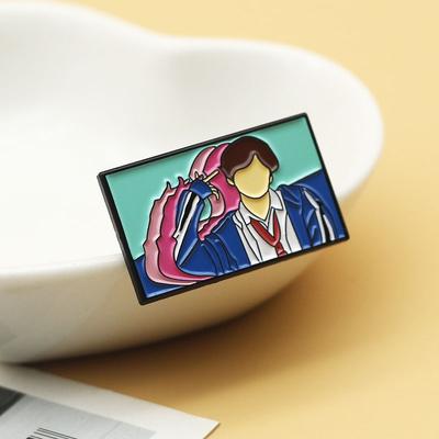 BTS - Badges Métalliques Créatifs Style Anime, Broches Dessin Animé Groupe Populaire, Badges de Décoration pour Sac à Dos, Chapeau et Sac, Cadeaux pour Amis