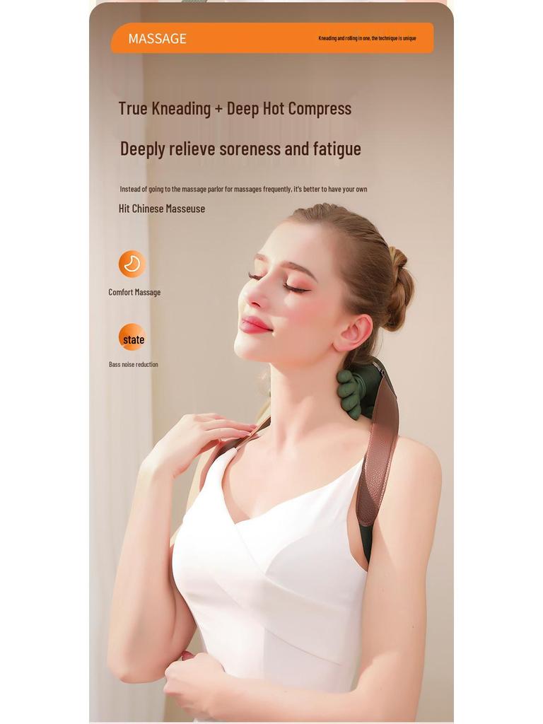 Compact Turtle Neck and Shoulder Kneading Massager
