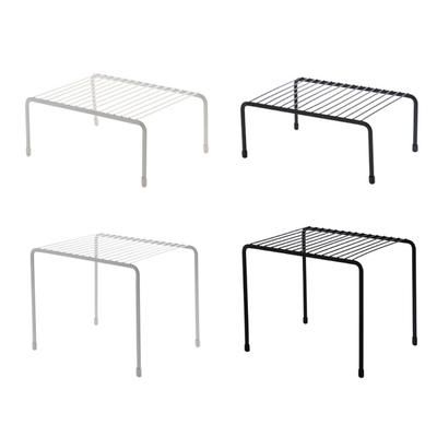 Space Saving Single Tiers Syurdy Iron Storage Shelf Organizers for Kitchen Counter and Cabinet Home Organization