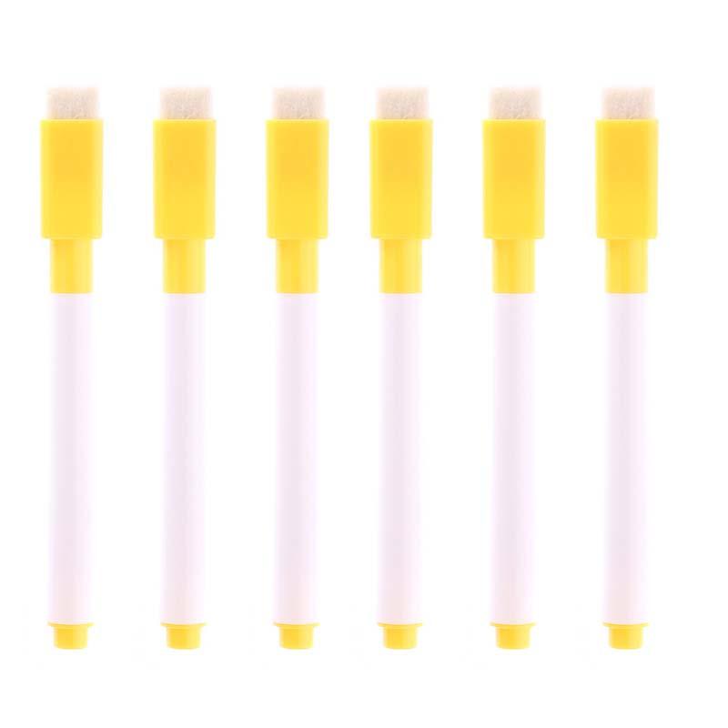 6pcs Non magnetic whiteboard penquick drying environmentally friendly small eraser pen writing stationery whiteboard accessories
