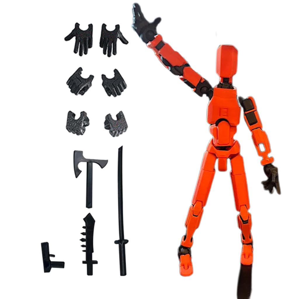 Voll bewegliche Actionfigur 3D Mini-Actionfigur mit vollständigem Körper 13 Gelenke Bewegliche Figuren für Couchtisch Bücherregal