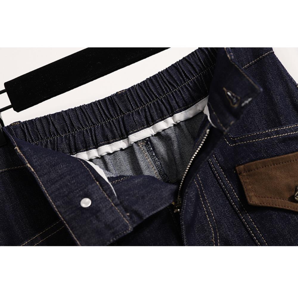 DIMANAF 2025 Übergröße Neue Frühling Elastische Jeansröcke Damen A-Linien-Rock Hohe Taille Vintage Maxi