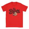 Unisex Womens Punch Monkey Be Brave T Shirts Pure Cotton Tops Casual Short Sleeve Round Neck Tee Shirt Plus Size TShirts