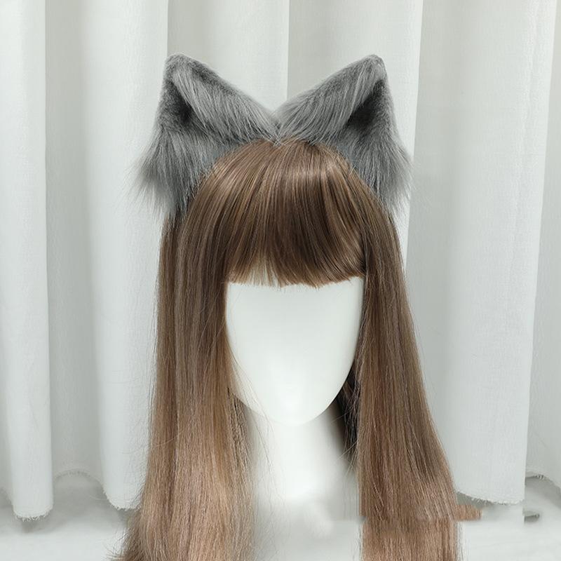 Plush Cat Ears Hair Clips Lolita Cosplay Hair Accessories Furry Animal Ears Headwear Party