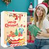 Jule Snømann Adventskalender 24-Dagers Nedtelling Julegavesett 2D Tegneserie Snømann Hengende Dekorasjoner