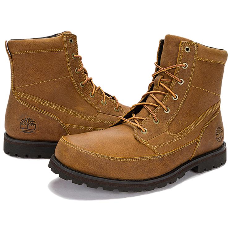 Timberland Waterproof Durable Comfortable Versatile Short Boots Men boots Wheat A5YQSW