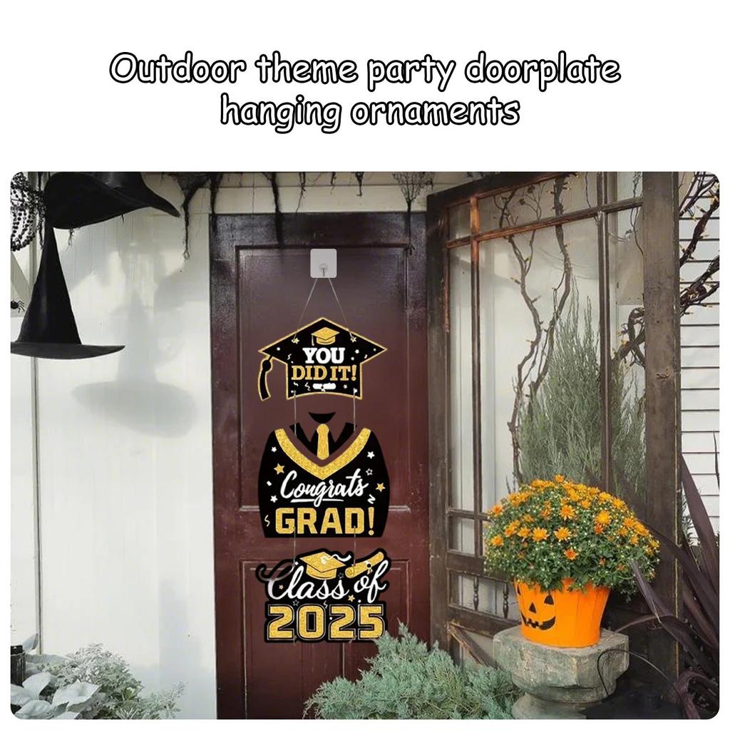 Absolventská sezóna Venkovní tématická párty Závěsná dřevěná dekorace na dveře