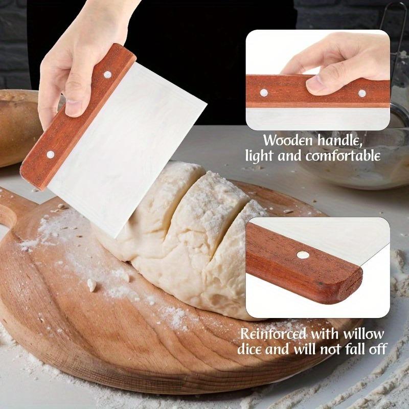 All-in-One Stainless Steel Kitchen Tool - Dough Cutter, Vegetable Chopper & Scraper, 403-Grade Baking & Prep Accessory