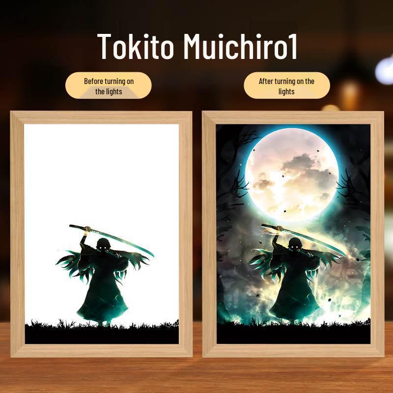 Demon Slayer Anime Series Light Painting Night Light - Creative Ornaments