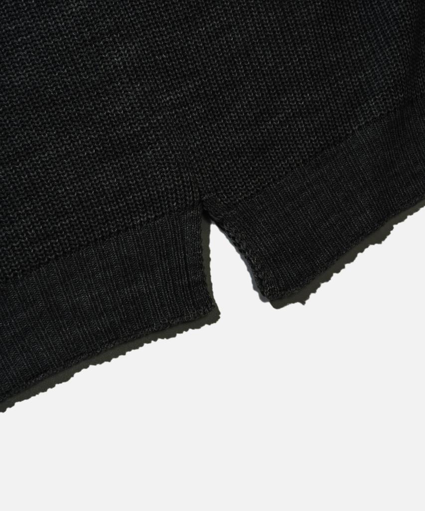 VASTIC Knit Hoodie Vest_Black