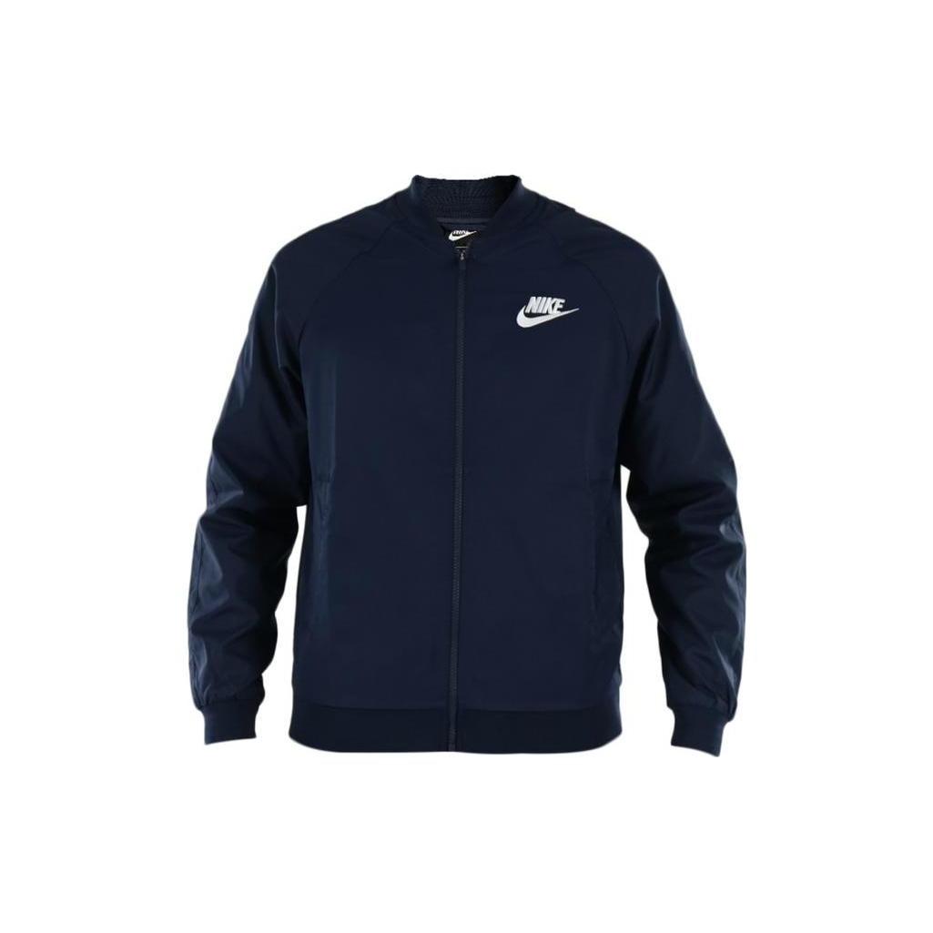 Куртки Nike Мужские Темно-синие С воротником-стойкой Умеренные Другое 832225-451 M