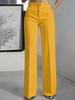 Women's 2026 High-Waisted Drapey Straight Suit Trousers
