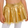 Falda Tutú de Baile para Niñas Cintura Elástica Metálica Disfraz Brillante Competición de Actuación