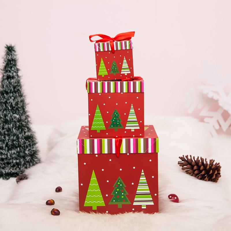 New Christmas New Christmas Eve Gift Box Xmas Present Party Favour Foldable Gift Boxes