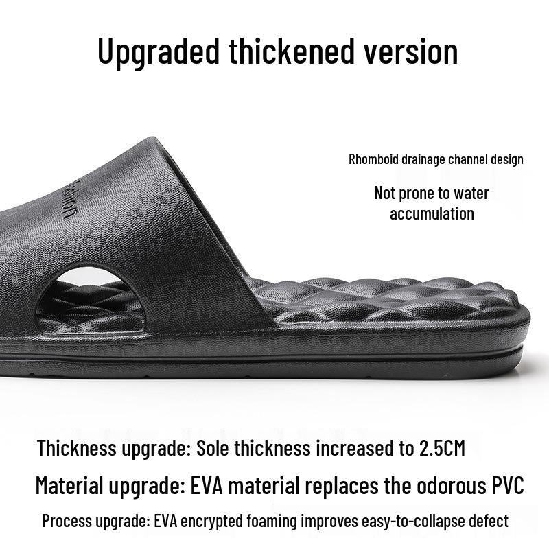 EVA Men's Non-Slip Summer Indoor Slippers - Odor Resistant & Durable for Home or Bathroom