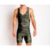 Mens Wrestling Suit One-piece Swimsuit Fitness Gym Workout Clothes Lightweight Breathable Weightlifting Training