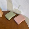 PU Short Wallet Solid Color Women Coin Purses Fashion Leather Card Holder  Outdoor