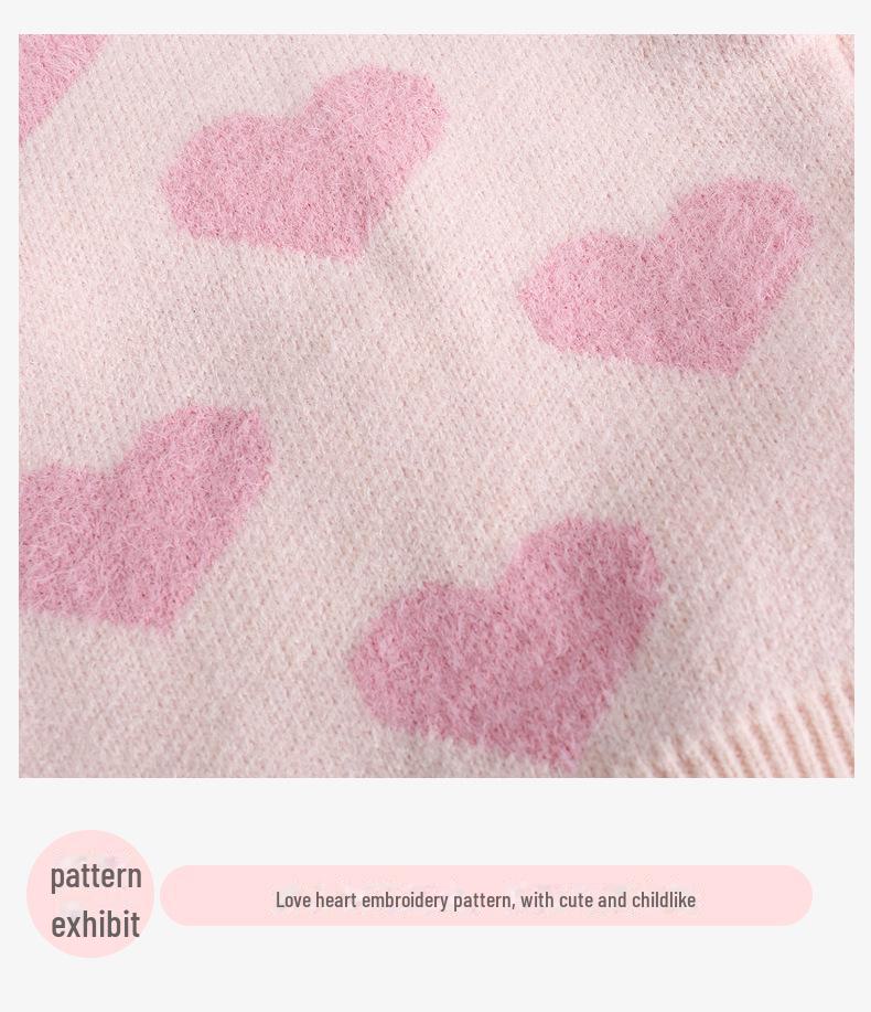 Korejský pletený kardigan pro holčičky na jaro a podzim