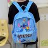 Lilo Stitch Kids Backpack With Durable Nylon For School Use And Cartoon Design